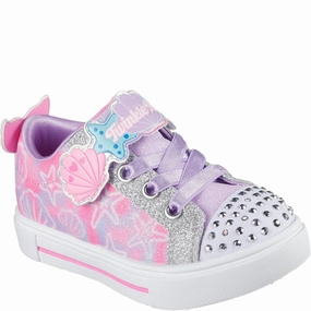 Skechers Twinkle Sparks Underwater Magic Trainer Kids Tennis Shoes,Toddler Athletic Shoes,Youth Casual Shoes