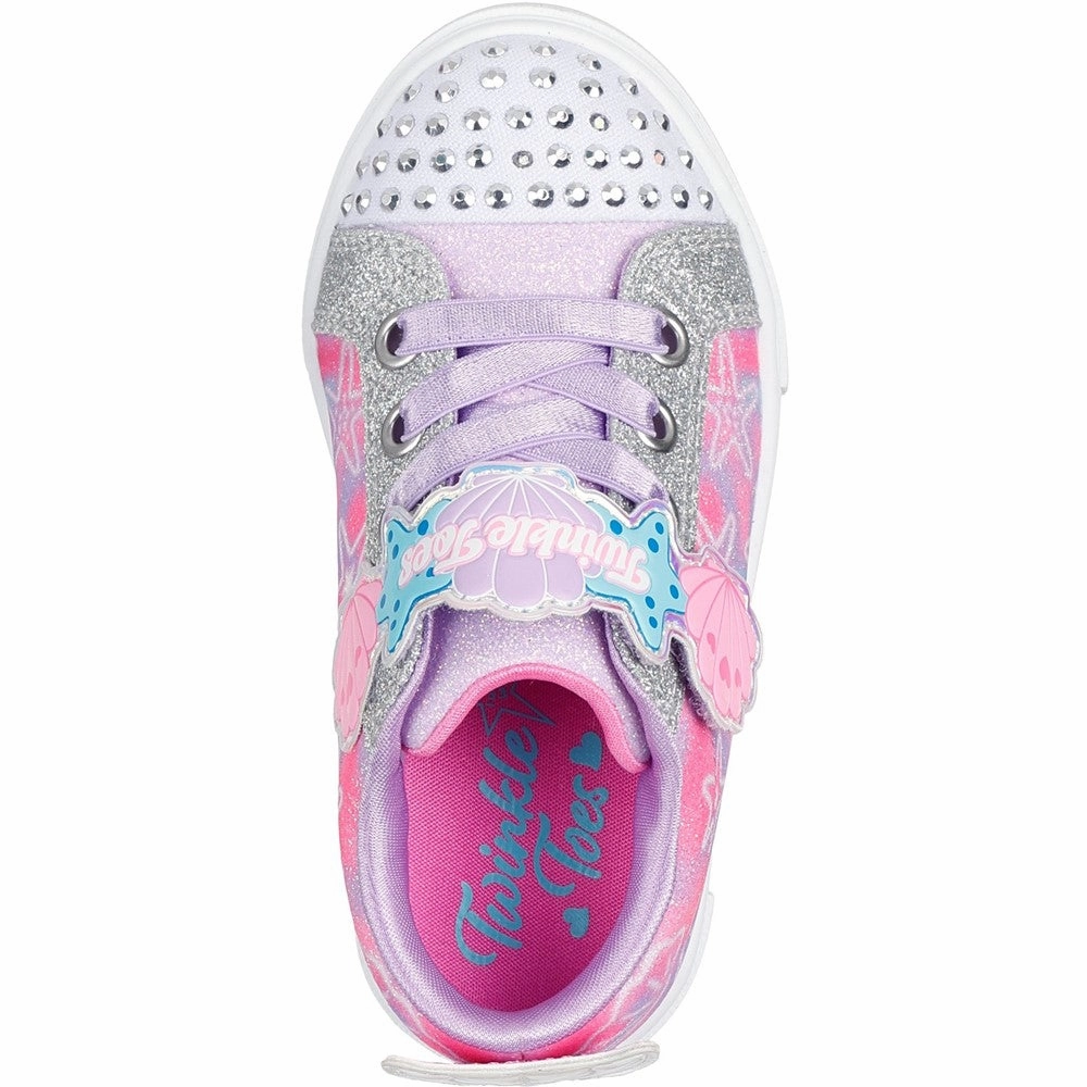 Skechers Twinkle Sparks Underwater Magic Trainer Girls Sneakers Girls Running Shoes