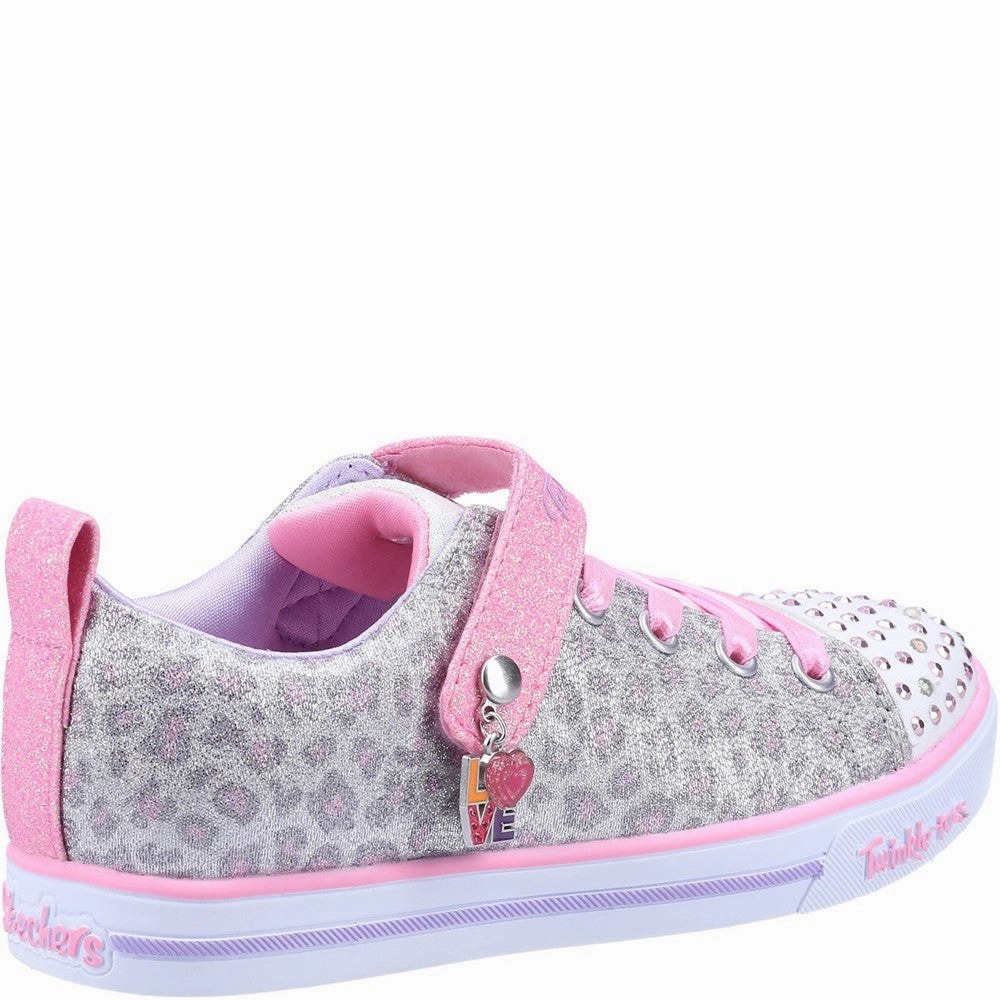 Skechers Twinkle Toes: Sparkle Lite Leopard Shines Shoe Girls Sneakers Girls Running Shoes