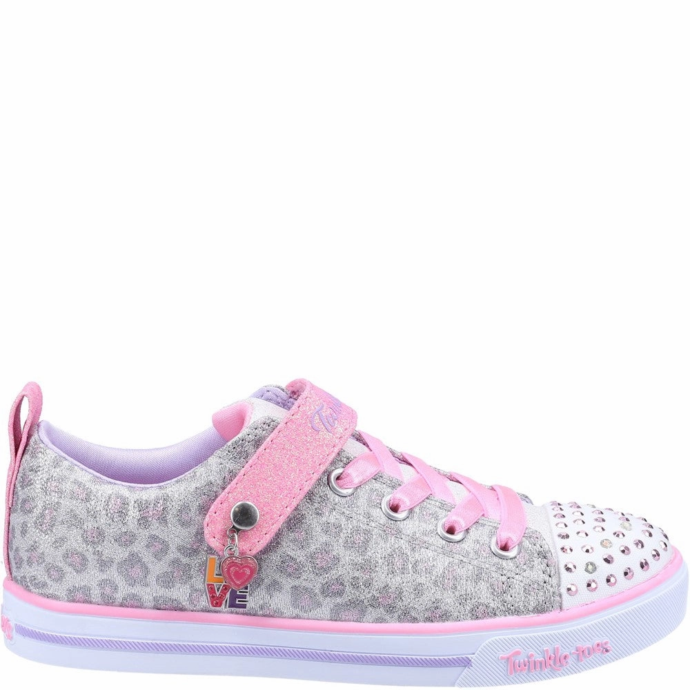 Skechers Twinkle Toes: Sparkle Lite Leopard Shines Shoe Girls Sneakers Girls Running Shoes
