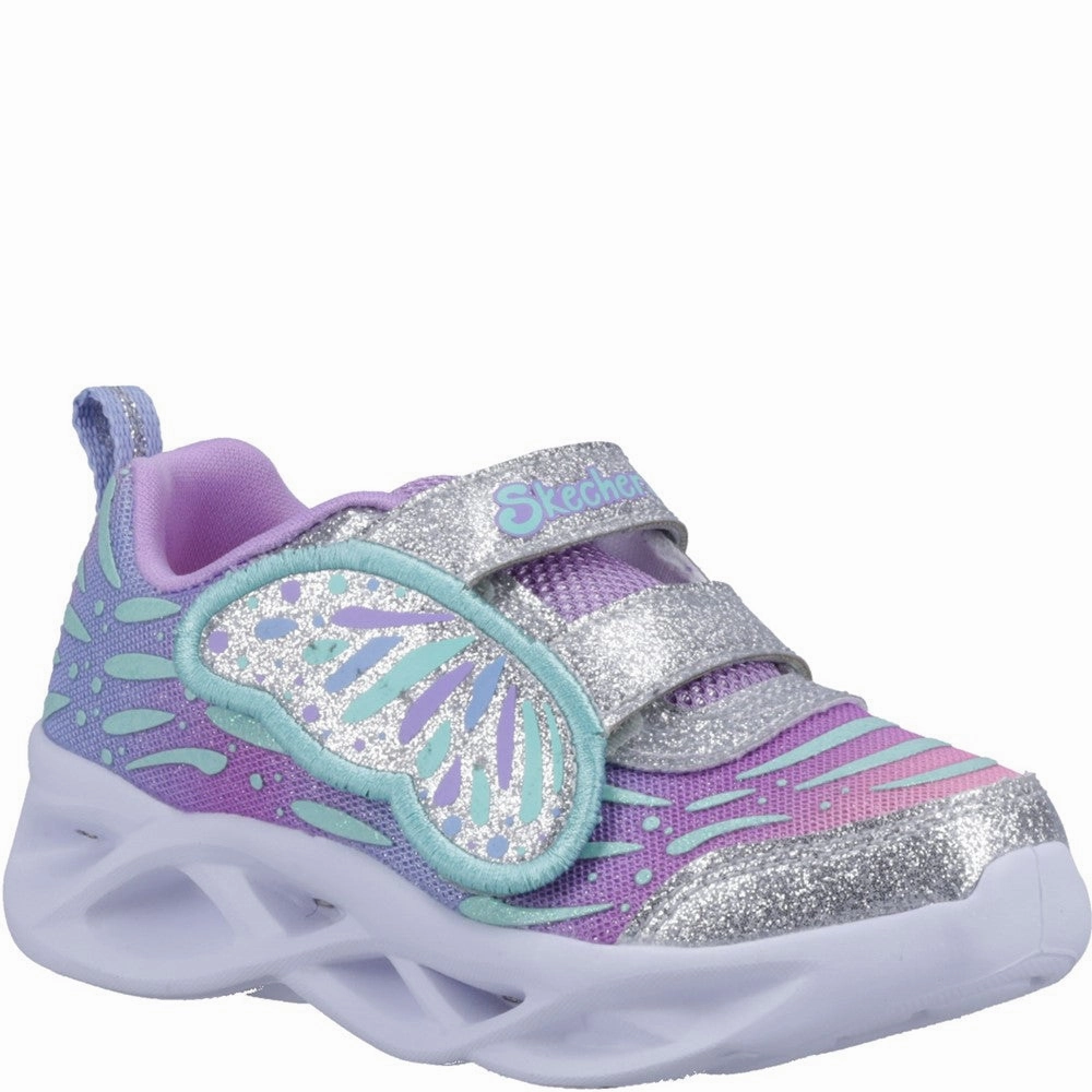 Skechers Twisty Brights Wingin' It Trainers Kids Tennis Shoes,Toddler Athletic Shoes,Youth Casual Shoes
