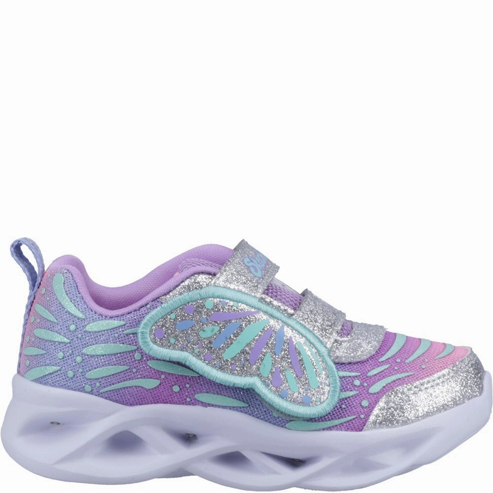 Skechers Twisty Brights Wingin' It Trainers Girls Sneakers Girls Running Shoes