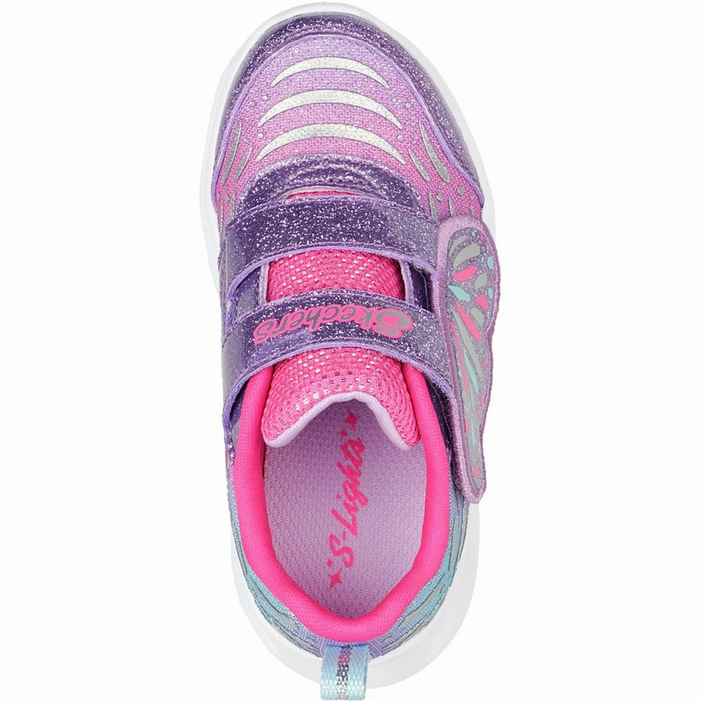 Skechers Twisty Brights Wingin' It Trainers Girls Sneakers Girls Running Shoes