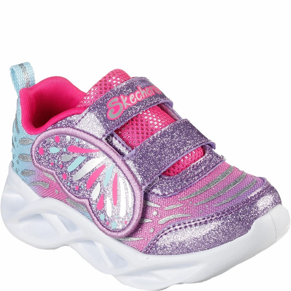 Skechers Twisty Brights Wingin' It Trainers Kids Tennis Shoes,Toddler Athletic Shoes,Youth Casual Shoes