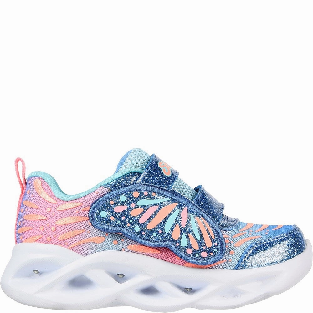 Skechers Twisty Brights Wingin' It Trainers Girls Sneakers Girls Running Shoes