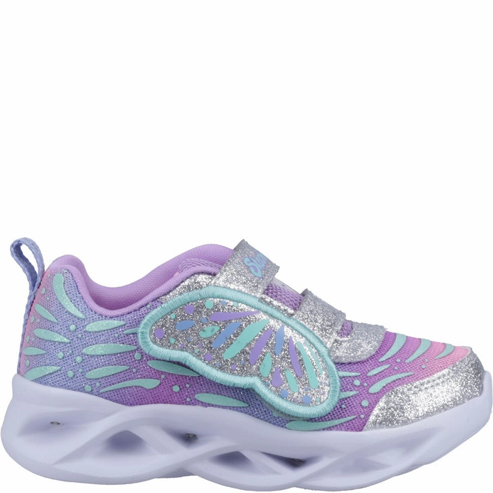 Skechers Twisty Brights Wingin' It Trainers Girls Sneakers Girls Running Shoes