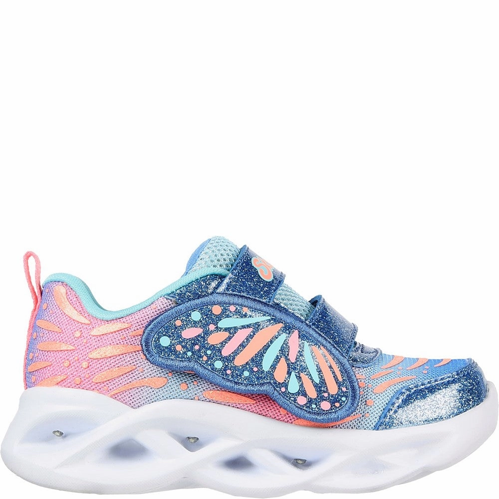 Skechers Twisty Brights Wingin' It Trainers Girls Sneakers Girls Running Shoes