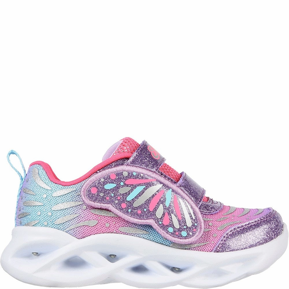 Skechers Twisty Brights Wingin' It Trainers Girls Sneakers Girls Running Shoes