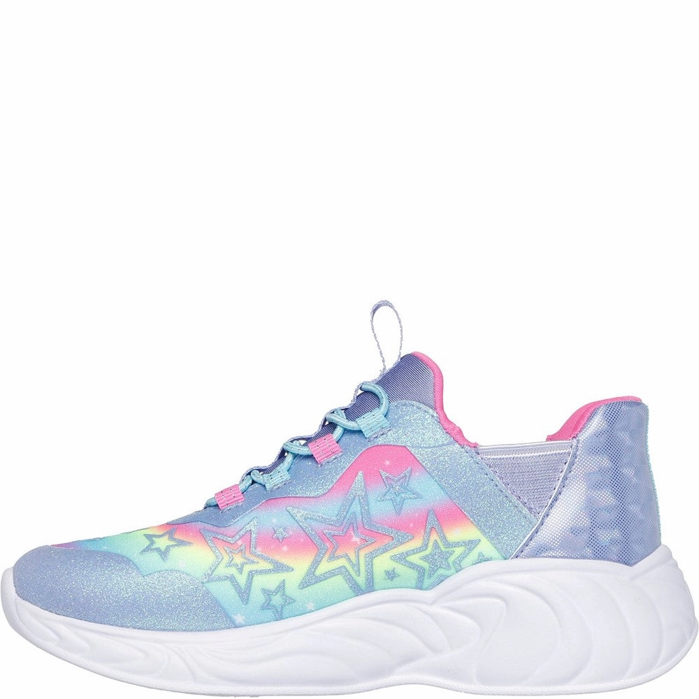 Skechers Unicorn Dreams Starry Lite Trainer Girls Sneakers Girls Running Shoes
