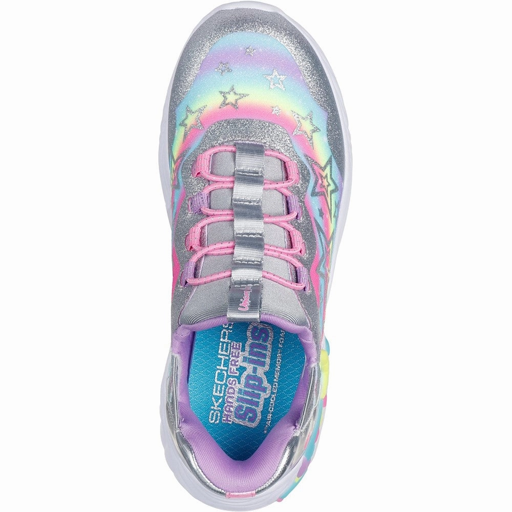 Skechers Unicorn Dreams Starry Lite Trainer Girls Sneakers Girls Running Shoes