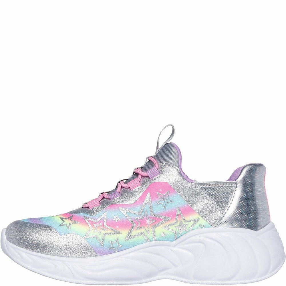 Skechers Unicorn Dreams Starry Lite Trainer Girls Sneakers Girls Running Shoes