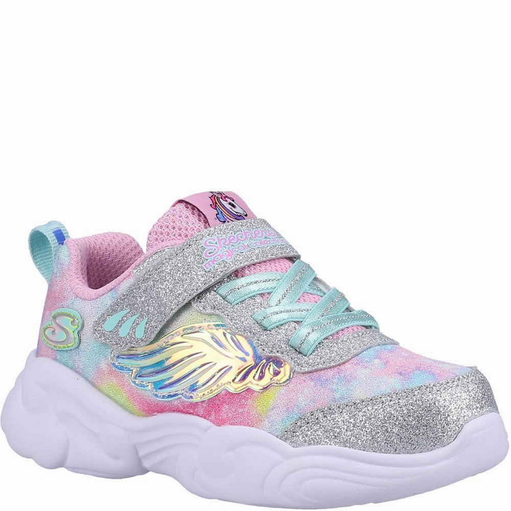 Skechers Unicorn Storm Sports Trainer Kids Tennis Shoes,Toddler Athletic Shoes,Youth Casual Shoes