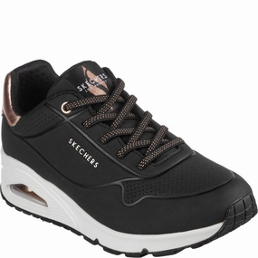 Skechers Uno - Shimmer Away Trainer Lightweight Running Shoes,Slip On Athletic Shoes,Breathable Workout Shoes