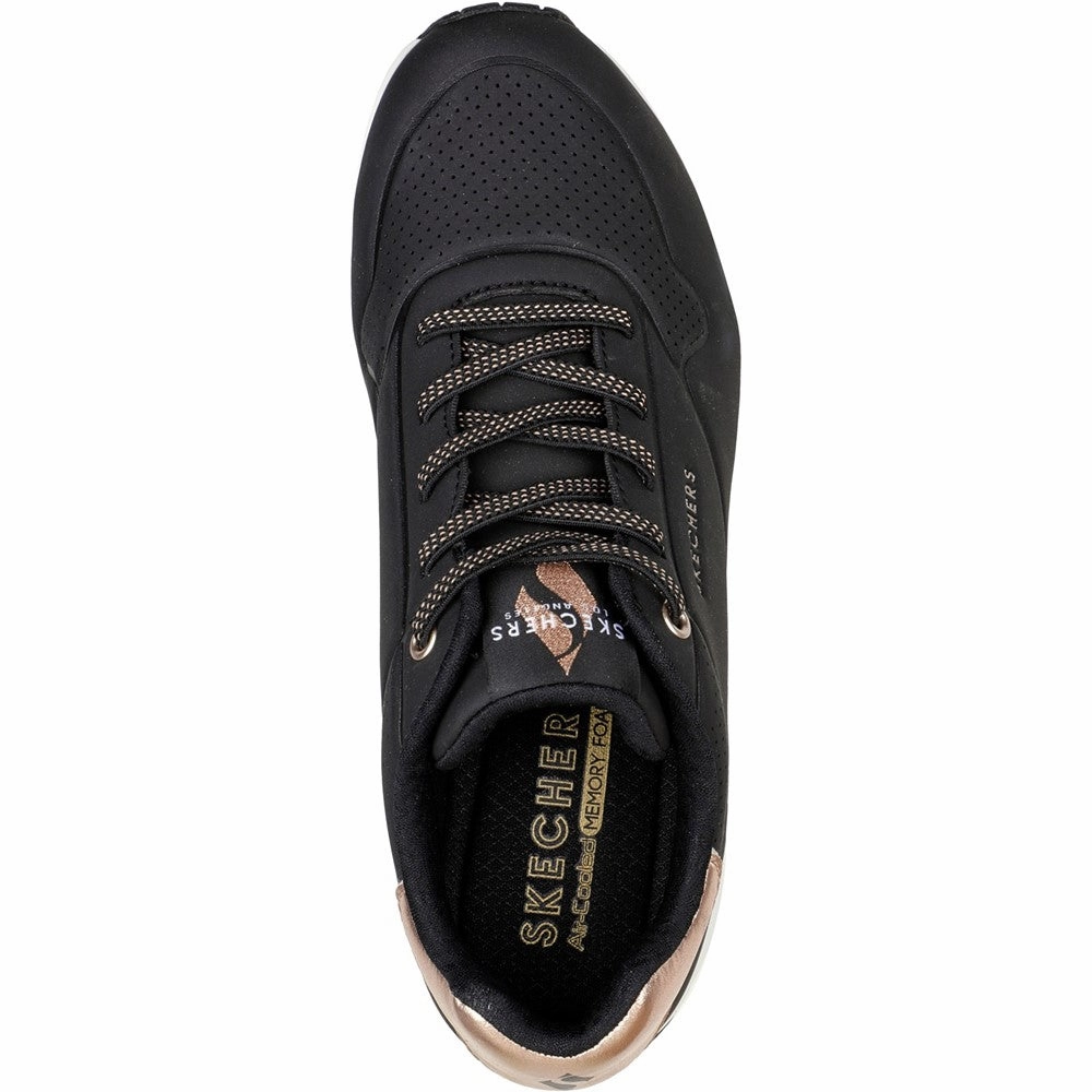 Skechers Uno - Shimmer Away Trainer Women's Sneakers Casual Walking Shoes