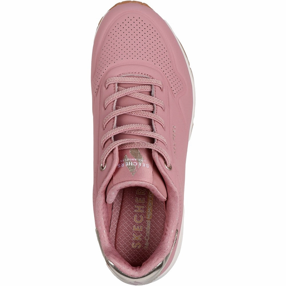 Skechers Uno - Shimmer Away Trainer Women's Sneakers Casual Walking Shoes