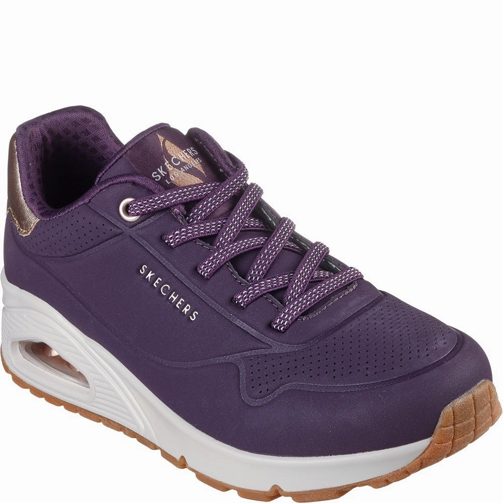 Skechers Uno - Shimmer Away Trainer Lightweight Running Shoes,Slip On Athletic Shoes,Breathable Workout Shoes