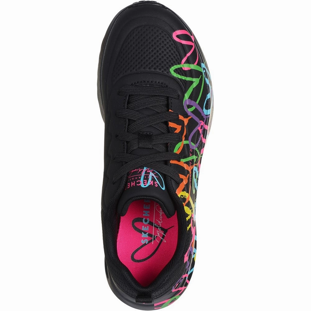 Skechers Uno Lite Heart Of Hearts Trainers Women's Sneakers Casual Walking Shoes