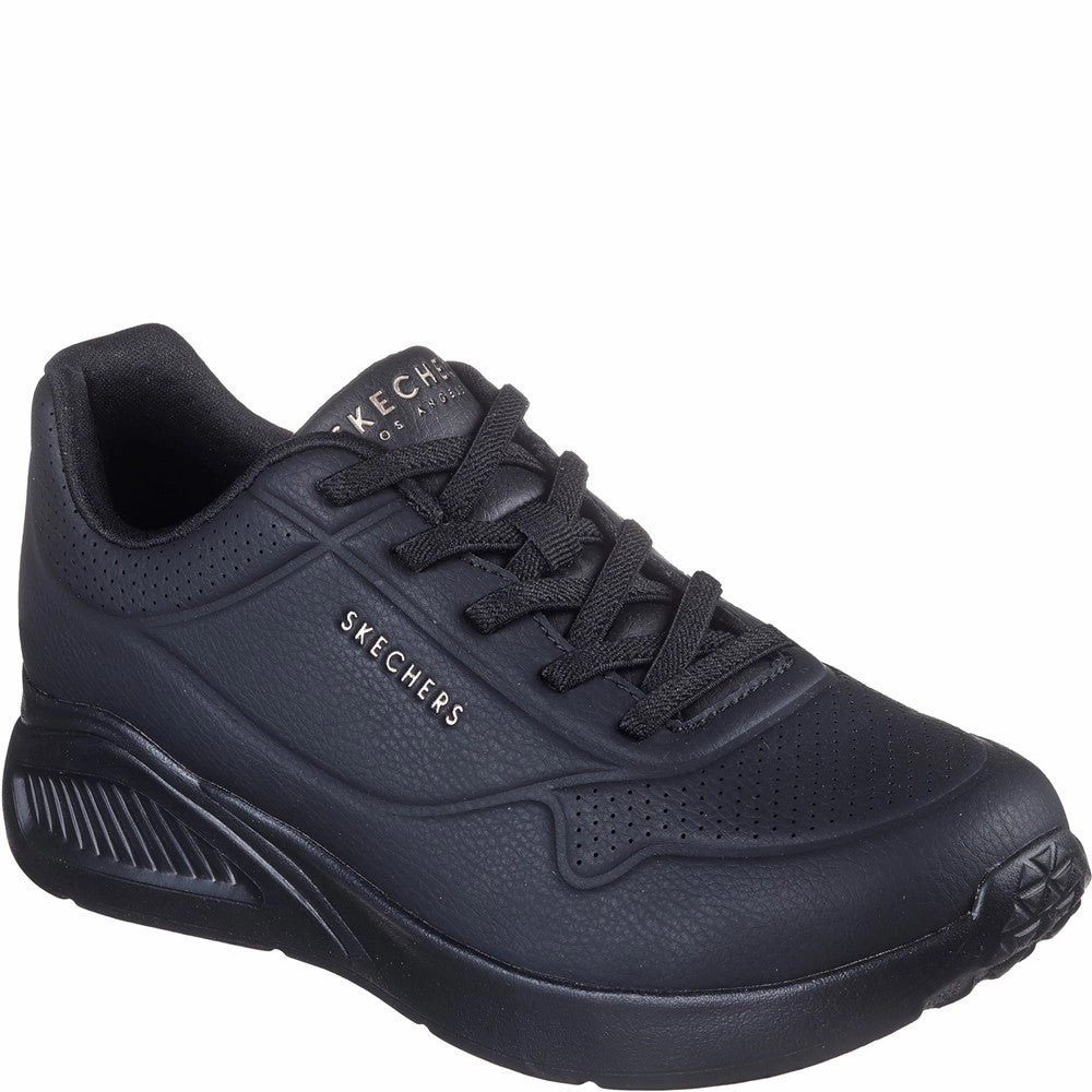 Skechers Uno Lite Lite Work Trainers Lightweight Running Shoes,Slip On Athletic Shoes,Breathable Workout Shoes