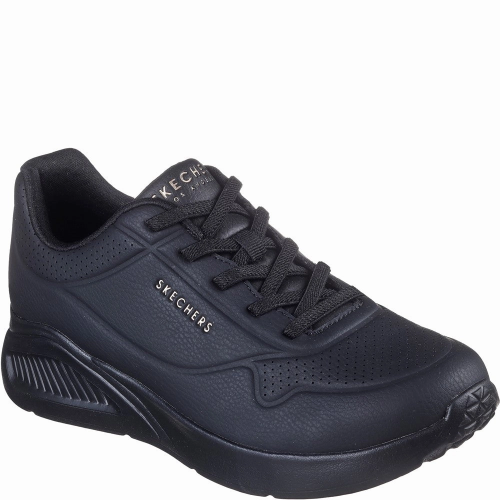 Skechers Uno Lite Lite Work Trainers Lightweight Running Shoes,Slip On Athletic Shoes,Breathable Workout Shoes