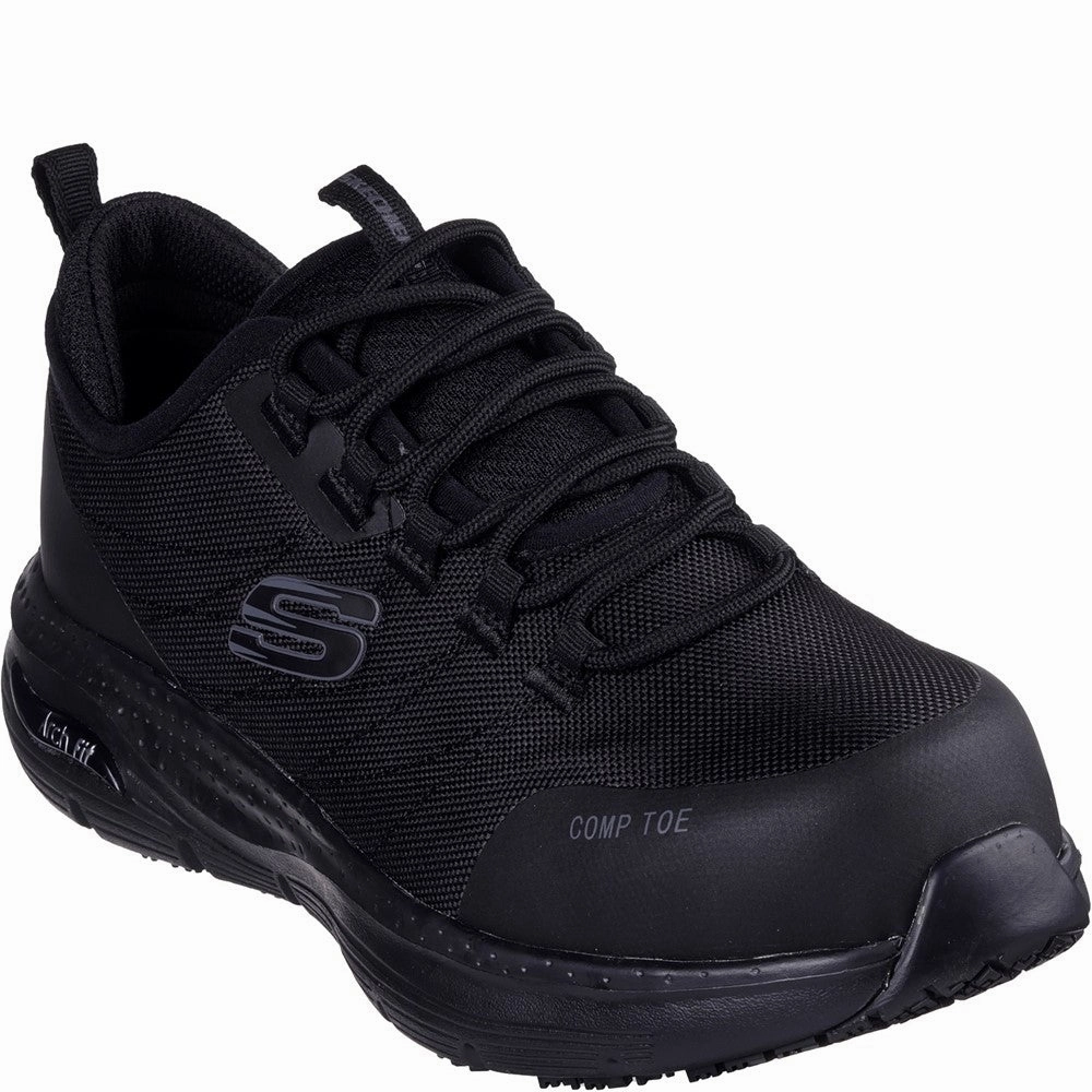 Skechers Workwear Arch Fit SR Ebinal Safety Trainers Lightweight Running Shoes,Slip On Athletic Shoes,Breathable Workout Shoes