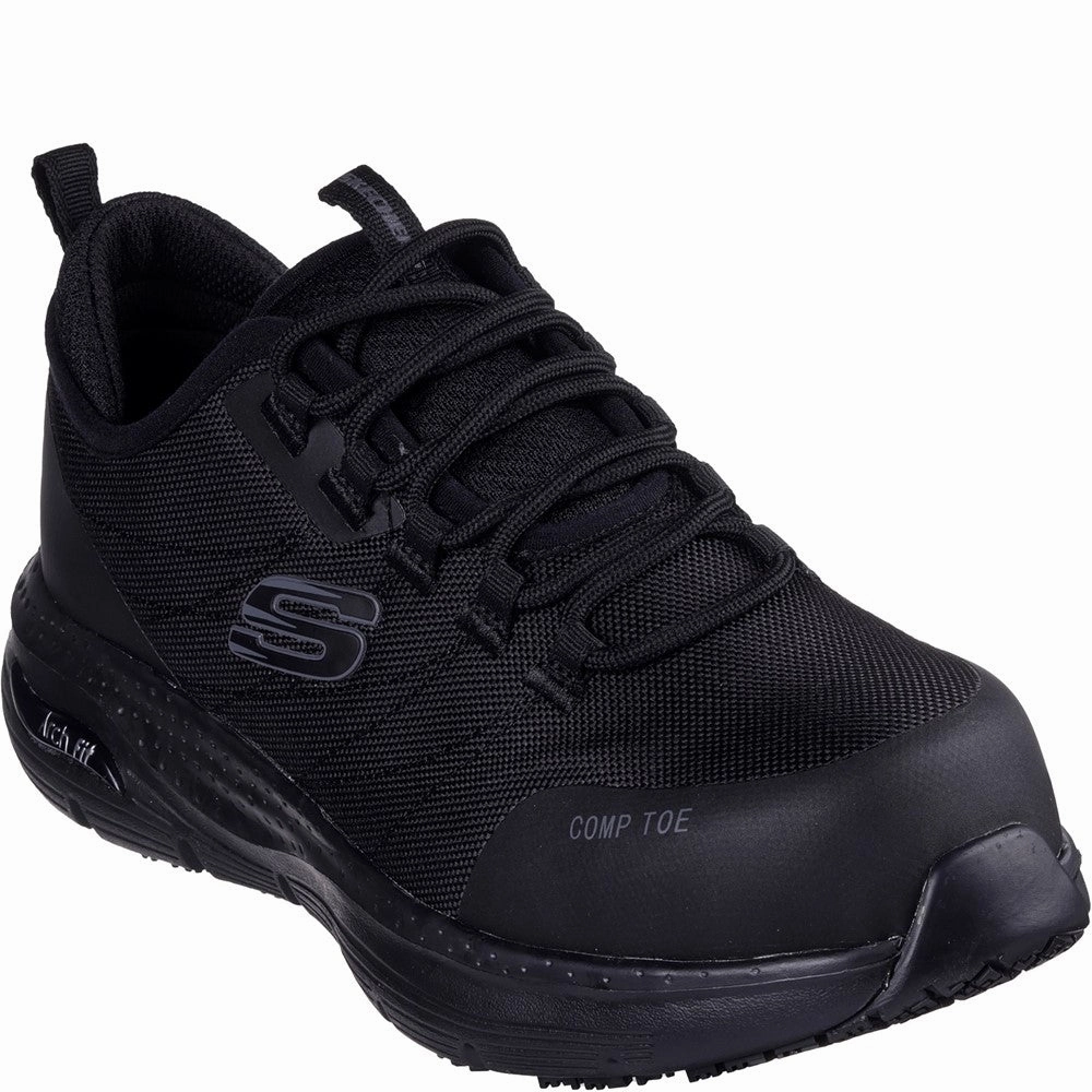 Skechers Workwear Arch Fit SR Ebinal Safety Trainers Lightweight Running Shoes,Slip On Athletic Shoes,Breathable Workout Shoes