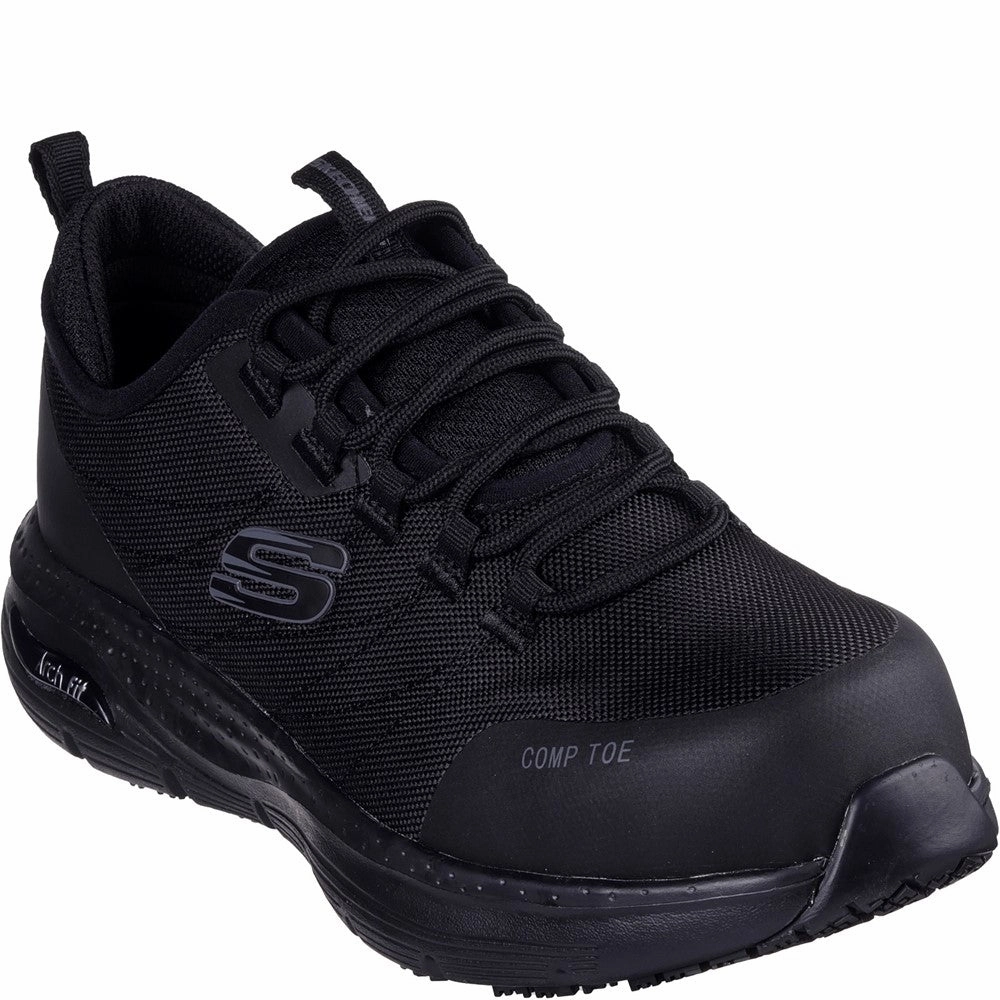 Skechers Workwear Arch Fit SR Ebinal Safety Trainers Lightweight Running Shoes,Slip On Athletic Shoes,Breathable Workout Shoes