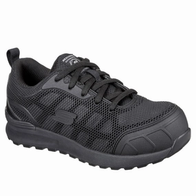 Skechers Workwear Bulklin Ayak Safety Shoes Lightweight Running Shoes,Slip On Athletic Shoes,Breathable Workout Shoes