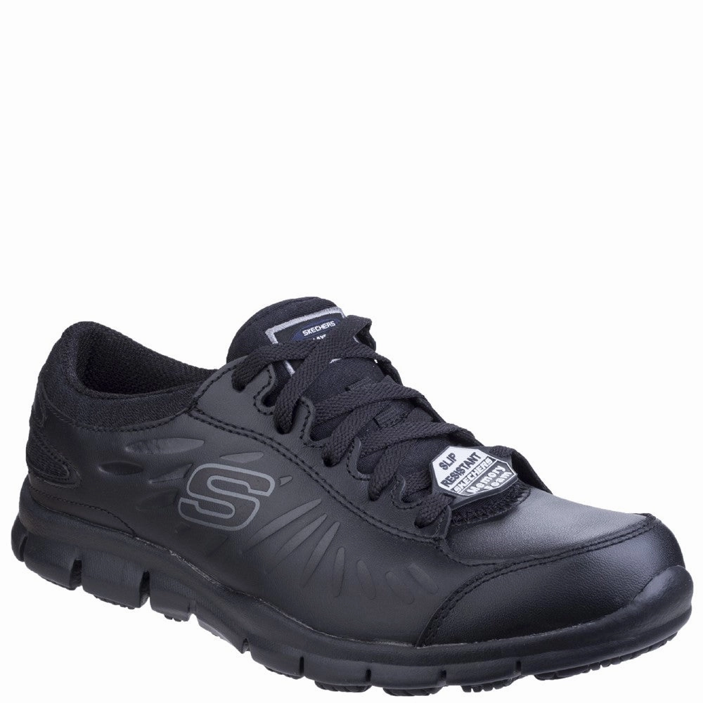 Skechers Workwear Eldred Occupational Shoe Lightweight Running Shoes,Slip On Athletic Shoes,Breathable Workout Shoes