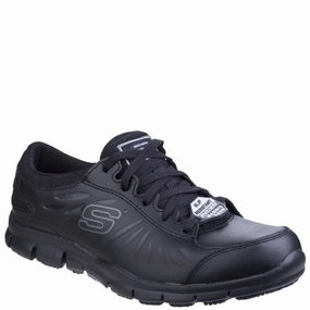 Skechers Workwear Eldred Occupational Shoe Lightweight Running Shoes,Slip On Athletic Shoes,Breathable Workout Shoes
