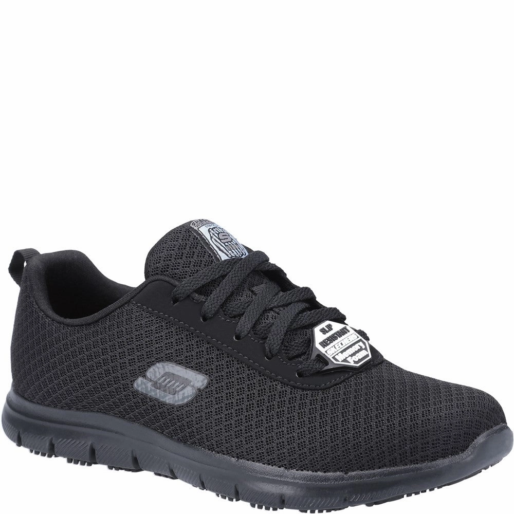 Skechers Workwear Genter - Bronaugh Sr Occupational Shoe Lightweight Running Shoes,Slip On Athletic Shoes,Breathable Workout Shoes