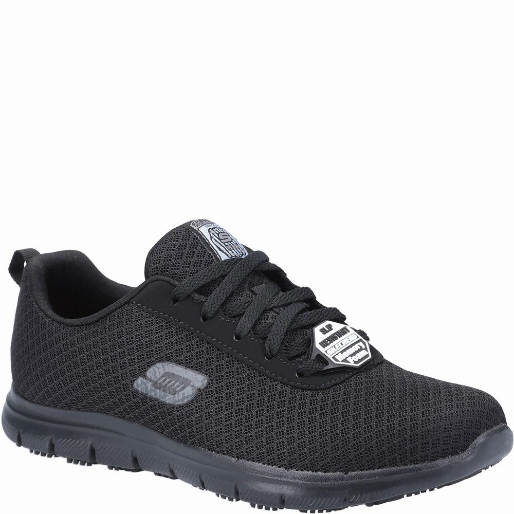 Skechers Workwear Genter - Bronaugh Sr Occupational Shoe Lightweight Running Shoes,Slip On Athletic Shoes,Breathable Workout Shoes