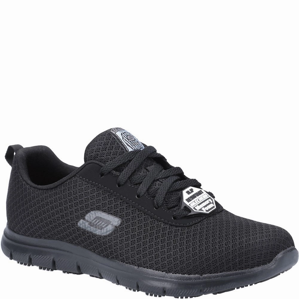 Skechers Workwear Genter - Bronaugh Sr Occupational Shoe Lightweight Running Shoes,Slip On Athletic Shoes,Breathable Workout Shoes