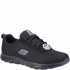 Skechers Workwear Genter - Bronaugh Sr Occupational Shoe Lightweight Running Shoes,Slip On Athletic Shoes,Breathable Workout Shoes