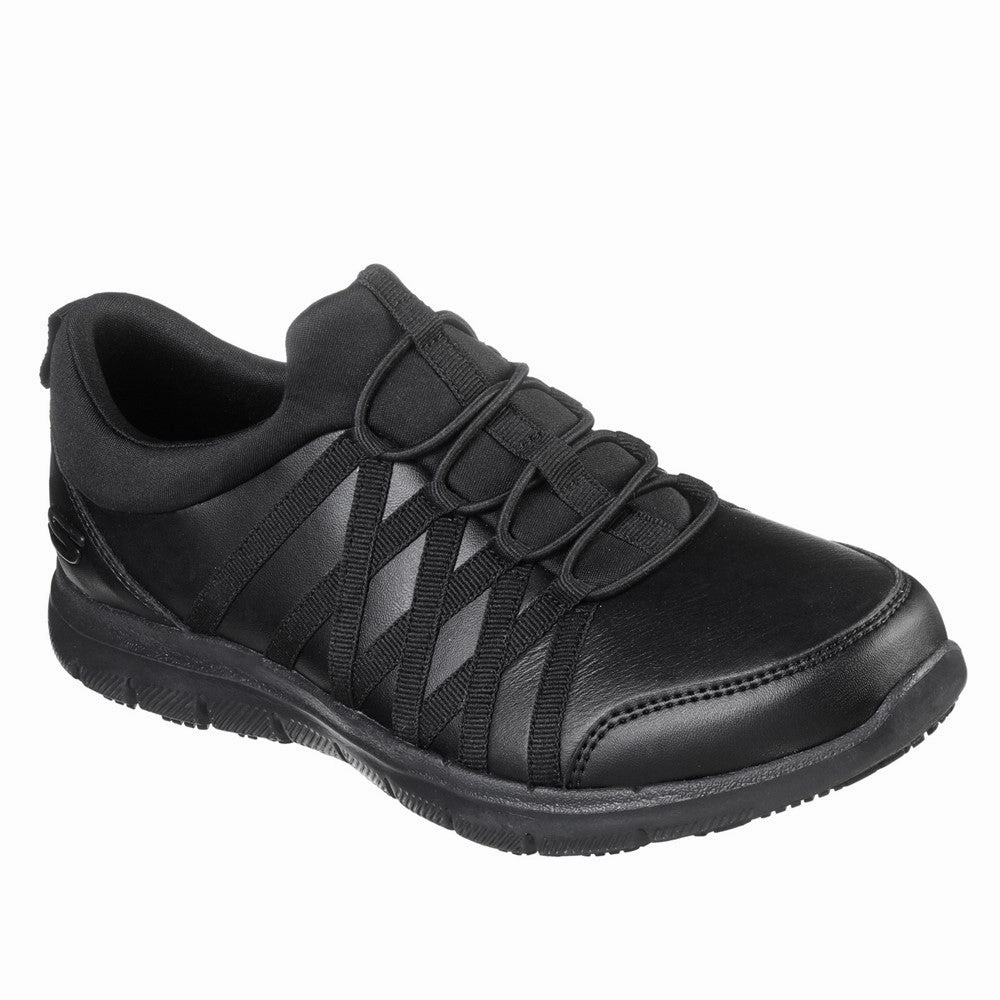 Skechers Workwear Ghenter Dagsby Occupational Shoes Lightweight Running Shoes,Slip On Athletic Shoes,Breathable Workout Shoes