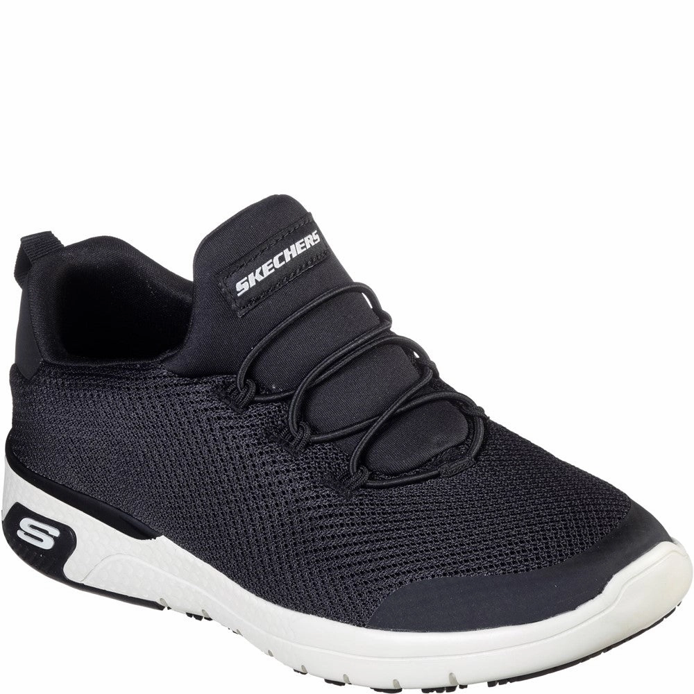 Skechers Workwear Marsing - Waiola SR Trainer Lightweight Running Shoes,Slip On Athletic Shoes,Breathable Workout Shoes