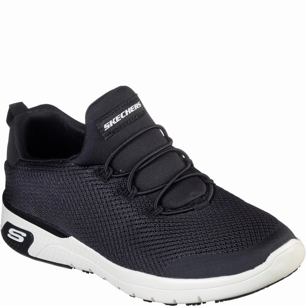 Skechers Workwear Marsing - Waiola SR Trainer Lightweight Running Shoes,Slip On Athletic Shoes,Breathable Workout Shoes
