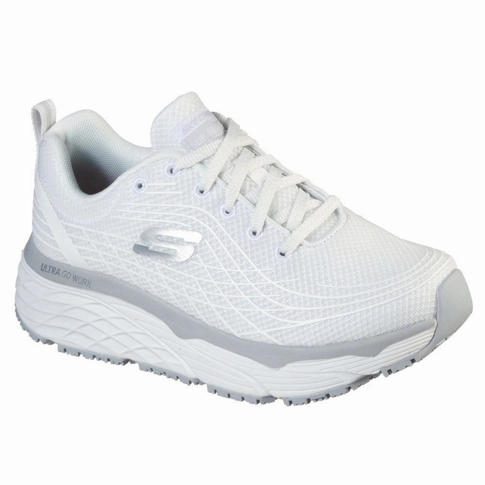 Skechers Workwear Max Cushioning Elite Sr Occupational Shoes Lightweight Running Shoes,Slip On Athletic Shoes,Breathable Workout Shoes
