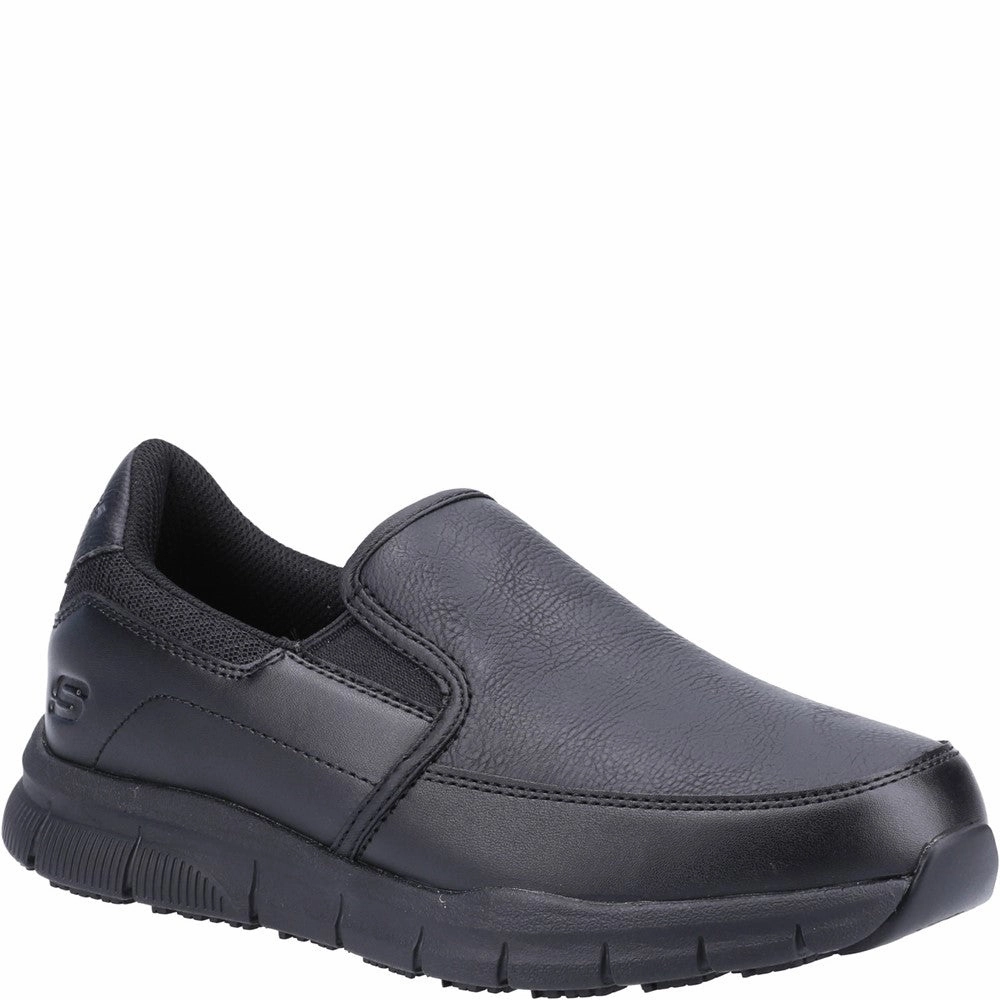 Skechers Workwear Nampa Annod Occupational Shoes Lightweight Running Shoes,Slip On Athletic Shoes,Breathable Workout Shoes