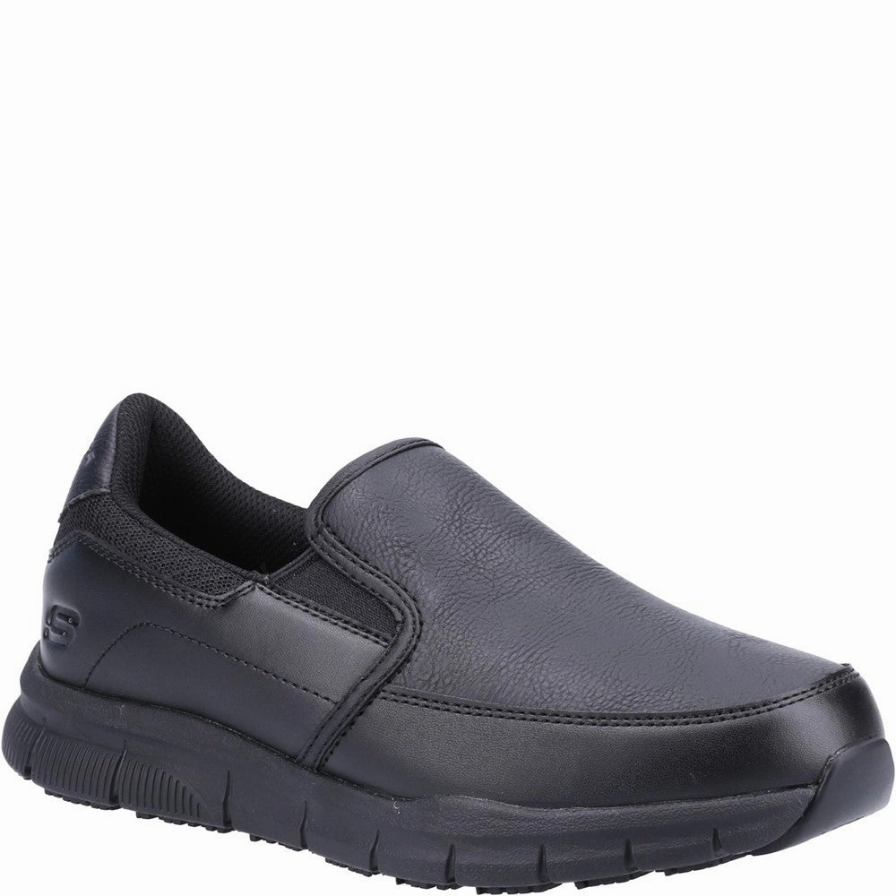 Skechers Workwear Nampa Annod Occupational Shoes Lightweight Running Shoes,Slip On Athletic Shoes,Breathable Workout Shoes