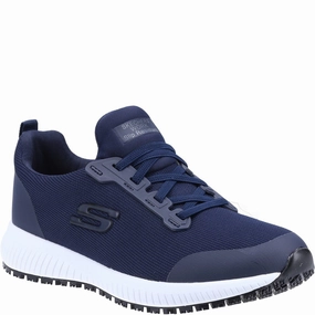 Skechers Workwear Squad SR Occupational Shoe Lightweight Running Shoes,Slip On Athletic Shoes,Breathable Workout Shoes