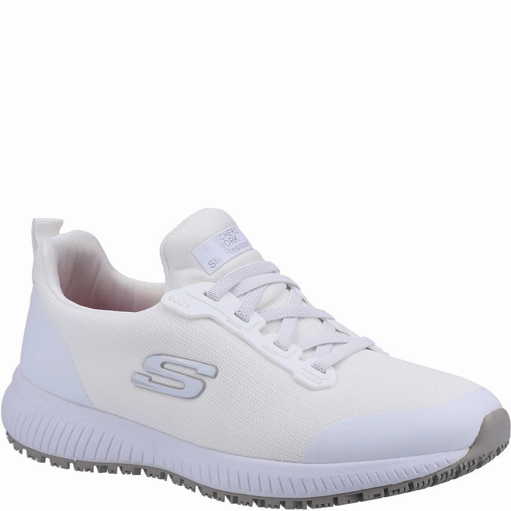 Skechers Workwear Squad SR Occupational Shoe Lightweight Running Shoes,Slip On Athletic Shoes,Breathable Workout Shoes