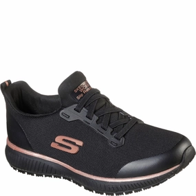 Skechers Workwear Squad SR Occupational Shoe Lightweight Running Shoes,Slip On Athletic Shoes,Breathable Workout Shoes