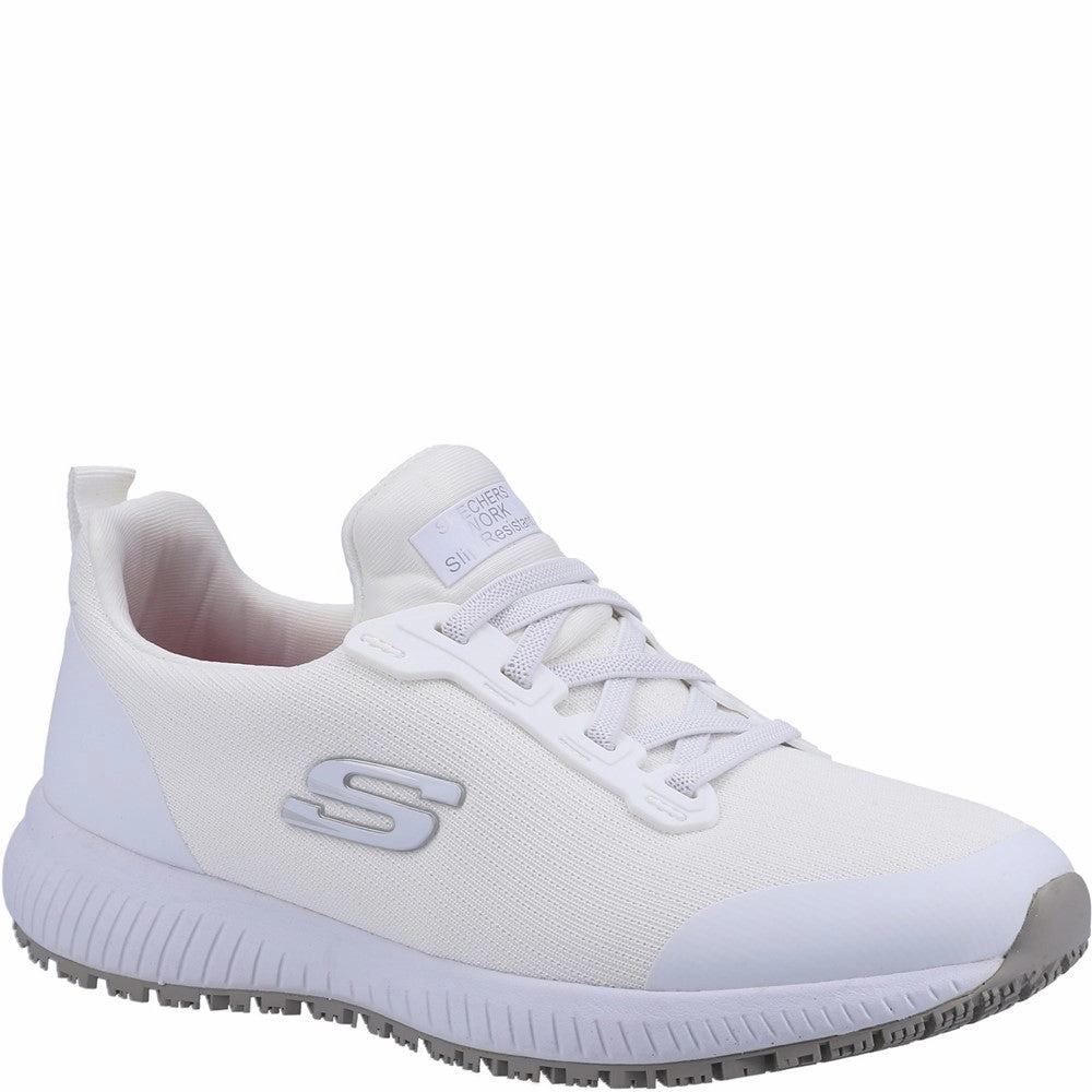 Skechers Workwear Squad SR Occupational Shoe Lightweight Running Shoes,Slip On Athletic Shoes,Breathable Workout Shoes
