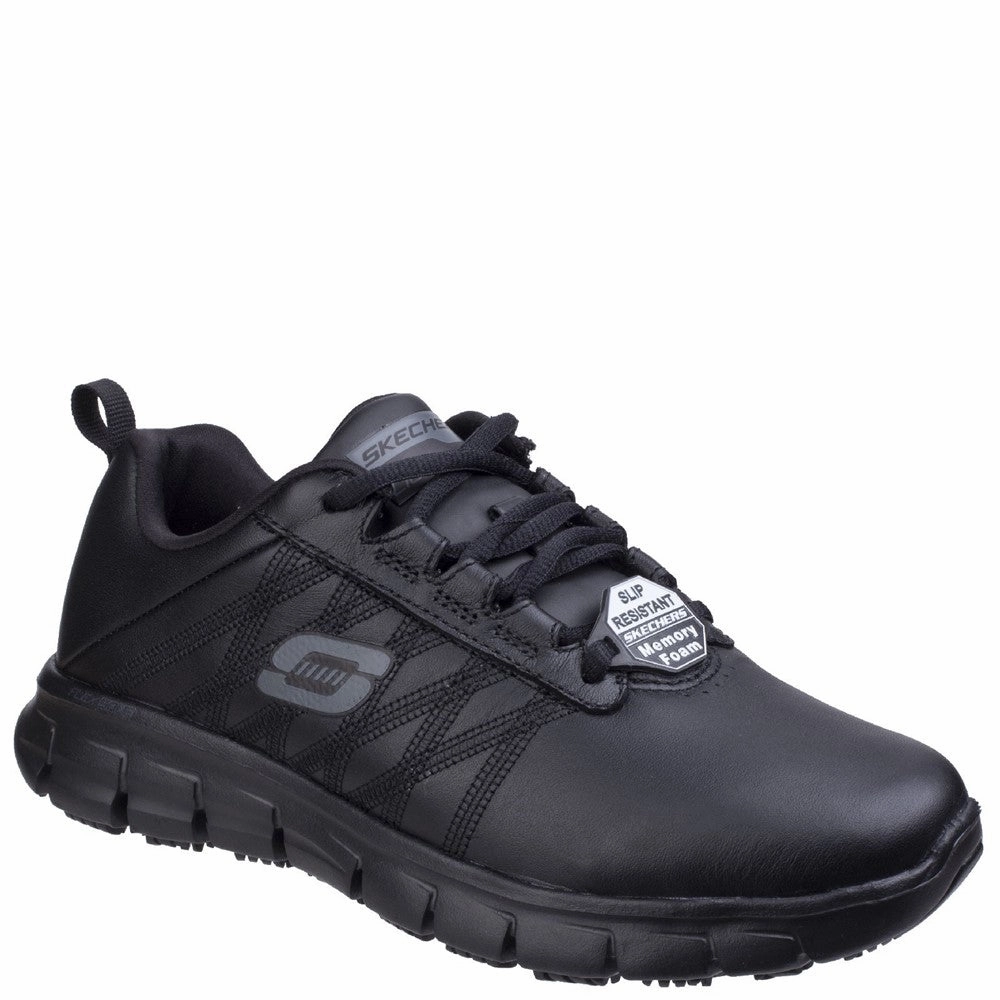 Skechers Workwear Sure Track Erath Occupational Shoe Lightweight Running Shoes,Slip On Athletic Shoes,Breathable Workout Shoes