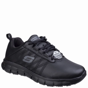 Skechers Workwear Sure Track Erath Occupational Shoe Lightweight Running Shoes,Slip On Athletic Shoes,Breathable Workout Shoes