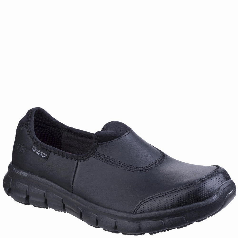 Skechers Workwear Sure Track Slip Resistant Occupational Shoe Lightweight Running Shoes,Slip On Athletic Shoes,Breathable Workout Shoes