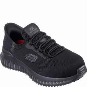 Skechers Workwear Tilido Ombray Safety Trainers Lightweight Running Shoes,Slip On Athletic Shoes,Breathable Workout Shoes