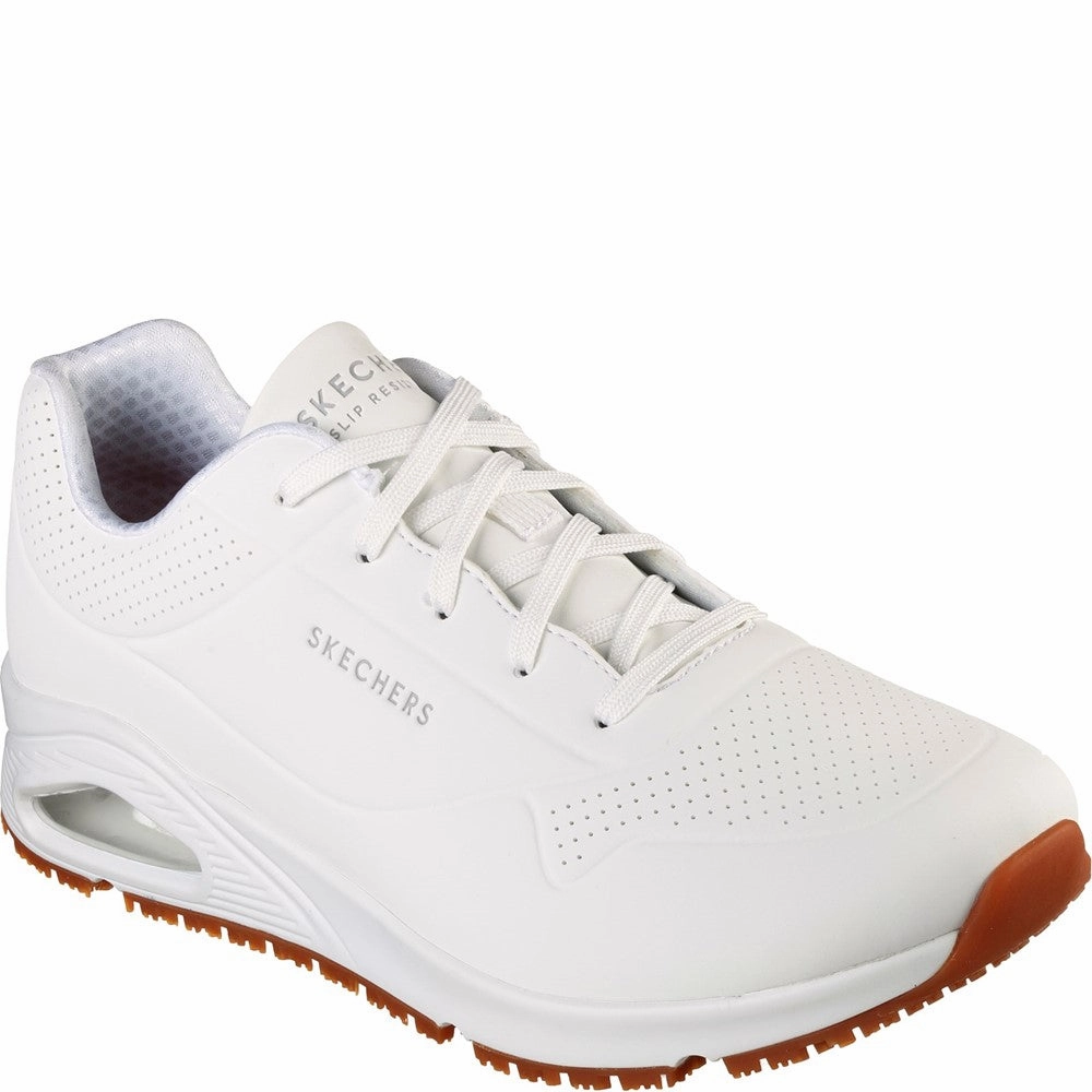 Skechers Workwear Work Relaxed Fit: Uno SR - Sutal Work Shoe Basketball Shoes, Running Shoes
