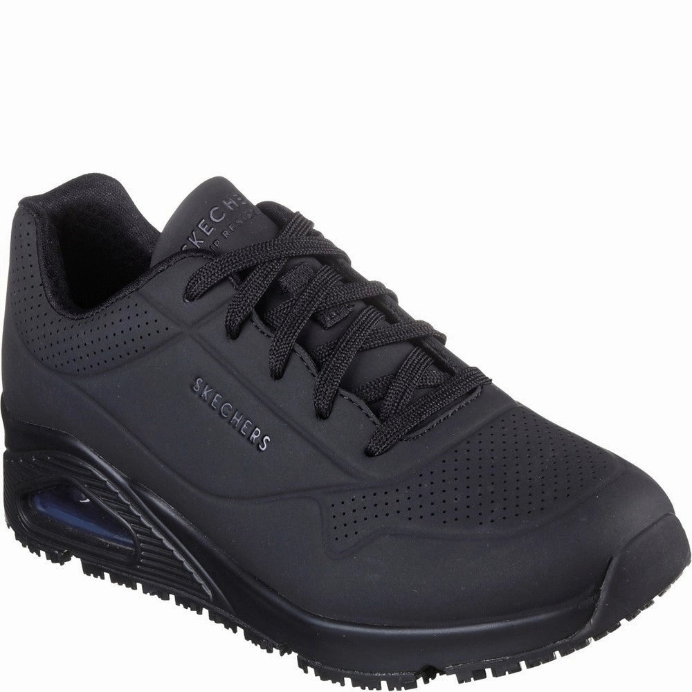 Skechers Workwear Work Relaxed Fit: Uno SR Safety Shoe Lightweight Running Shoes,Slip On Athletic Shoes,Breathable Workout Shoes