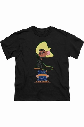 Space Jam 2 Speedy Matrix Short Sleeve Youth Tee / T-Shirt graphic tees for boys, polo shirts boys